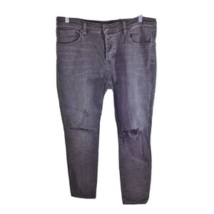 Neuw Iggy Button Fly Stretch Skinny Jean in Wolfgang Rip Men's Sz 36x32